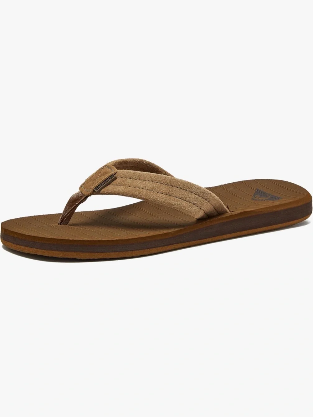 Quiksilver Taupe Footbed with Beige Strap Flip Flops